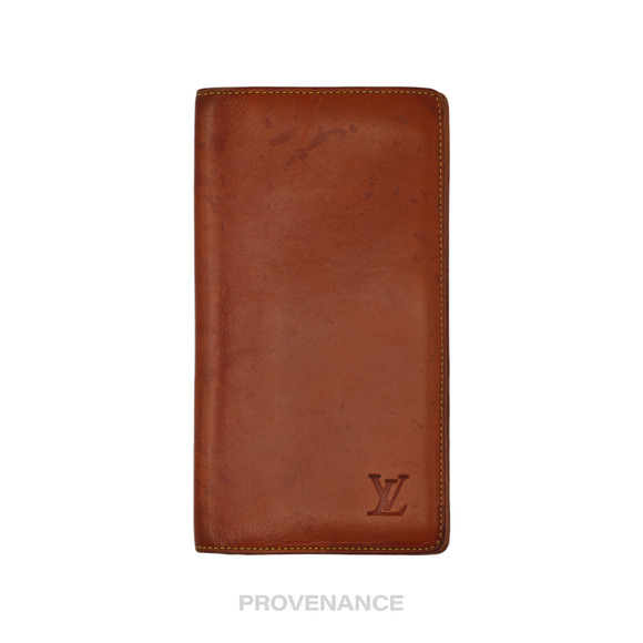 🔴 Louis Vuitton Long Wallet - Nomade Caramel Leather - Picture 2 of 9